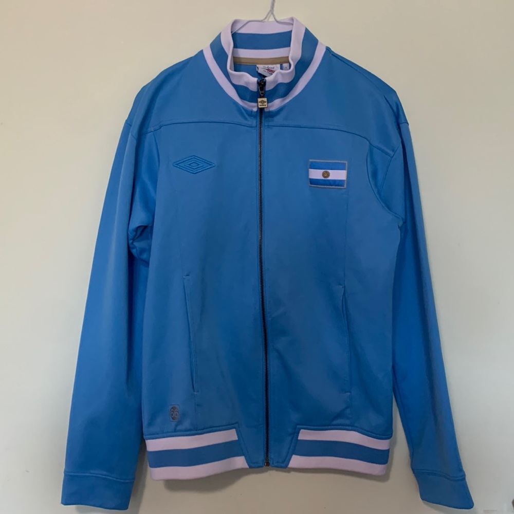 Vintage World Cup Attire. Team Argentina Zip Up Track Jacket Size Small